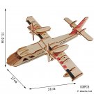 3D Wooden Puzzle Sailing Toy For Children Gift Merry Christmas, Amphibious Bomber 53PCS