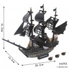 3D Wooden Puzzle Sailing Toy For Children Gift Merry Christmas, The Black Pearl 141PCS