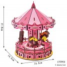 3D Wooden Puzzle Sailing Toy For Children Gift Merry Christmas, Carrousel-II 177PCS
