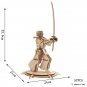 3D Wooden Puzzle Sailing Toy For Children Gift Merry Christmas, Kendo 57PCS