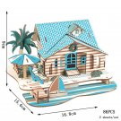 3D Wooden Puzzle Sailing Toy For Children Gift Merry Christmas, Bali Island Villa 86PCS