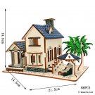 3D Wooden Puzzle Sailing Toy For Children Gift Merry Christmas, Ocean Villas 88PCS