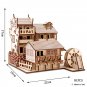 3D Wooden Puzzle Sailing Toy For Children Gift Merry Christmas, Phoenix Ancient Town 81PCS