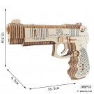 Wooden Assembly Puzzle 3D Toy Gun Cannot Shoot Educational Gift, Model Beretta M92F