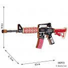 Wooden Assembly Puzzle 3D Toy Gun Cannot Shoot Educational Gift, Model M4 Assault Rifle
