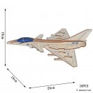 Wooden Jigsaw 3D Puzzle Handmade Assemble Painting Airplane Toy Model J10