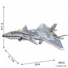 Wooden Jigsaw 3D Puzzle Handmade Assemble Painting Airplane Toy Model J20 Fighter