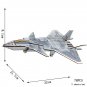 Wooden Jigsaw 3D Puzzle Handmade Assemble Painting Airplane Toy Model J20 Fighter