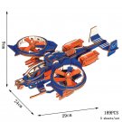 Wooden Jigsaw 3D Puzzle Handmade Assemble Painting Airplane Toy Model Rda Gunship
