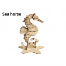 3D Wooden Puzzle Educational Toy Kid Educational Gift Children, Sea Horse