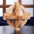 Wooden Lock 3D Brain Teaser Puzzle Office Decompression Intelligence Gift Ball