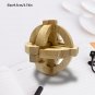 Wooden Lock 3D Brain Teaser Puzzle Office Decompression Intelligence Gift Ball