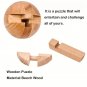 Unlock Your Mind with This Classic Wooden Puzzle Lock Brain Teaser Magic Ball Intelligence Game
