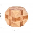 Wooden Lock Lu Ban Lock IQ Educational Toy Kid 3D Puzzles Game Unlock, Fourteen Barrels