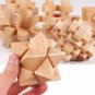 Wooden Lock Lu Ban Lock IQ Educational Toy Kid 3D Puzzles Game Unlock, Fourteen Barrels