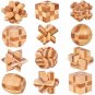 Wooden Lock Lu Ban Lock IQ Educational Toy Kid 3D Puzzles Game Unlock, Cage Lock