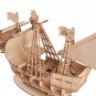 3D Sailboat Wooden Puzzle Toy Assembly Craft Gifts Desktop Decoration Home, Small