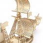 3D Sailboat Wooden Puzzle Toy Assembly Craft Gifts Desktop Decoration Home, Small