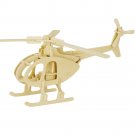 Toy 3D Wood Puzzle Military Vehicle Model Set Creative Assembled Education Gift, Helicopter