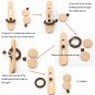 Wooden Ring Unlocking Game Magic Ring Escape Classic Puzzle Toy Gifts