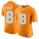 Tennessee Volunteers Tyler Bray Jersey #8 Football NCAA Jerseys Orange