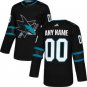 San Jose Sharks Black Alternate Custom Jersey