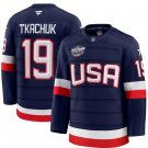 Men NHL USA 19 Matthew Tkachuk Navy 2025 4 Nations Jersey