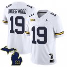 Bryce Underwood Jersey #19 Michigan Wolverines 2025 Limited White