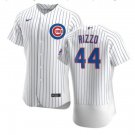 Chicago Cubs Anthony Rizzo White Home Authentic Player #44