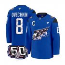 Alex Ovechkin Jersey #8 Washington Capitals 50th New Cherry Blossom