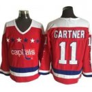 Washington Capitals #11 Mike Gartner Red 1980 Vintage CCM Jersey