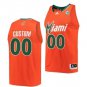 Custom Miami Hurricanes Jersey College Basketball Reverse Retro Orange