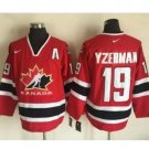 2002 Winter Olympics Team Canada #19 Steve Yzerman CCM Vintage Jersey - Red
