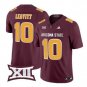 Sam Leavitt Jersey #10 Arizona State Sun Devils 2024 Vapor Maroon