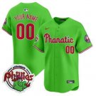 Custom Phillies Jersey Phanatic Patch Vapor Premier New Green
