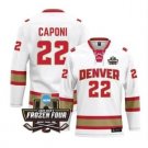Denver University D NCAA Ice Hockey Connor Capon Jersey #22 White