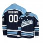 NCAA Champions Maine Black Bears Navy Blue Custom Hockey Jersey