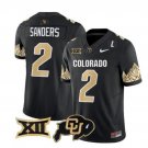 Shedeur Sanders Jersey #2 Colorado Buffaloes Vapor Football Black