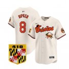 Cal Ripken Jersey #8 Baltimore Orioles 410 Crab Patch New Cream