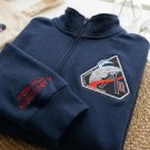 NASA Artemis 2 Program Logo Fashion Clothing with Text Pattern, Navy