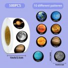 500PCS Creative Planet Roll Stickers, Laptop Handbooks, Phone, Decorative Stickers