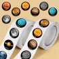 500PCS Creative Planet Roll Stickers, Laptop Handbooks, Phone, Decorative Stickers