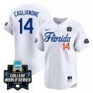 Jac Caglianone #14 Jersey Florida Gators World Series Florida White