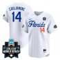 Jac Caglianone #14 Jersey Florida Gators World Series Florida White