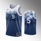 Minnesota Timberwolves Anthony Edwards #5 2024 Blue City Edition Jersey