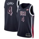 USA Basketball Team Stephen Curry #4 Navy Jersey