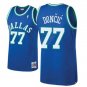 Dallas Mavericks Luka Doncic Blue #77 Throwback Jersey