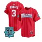 Luis Arraez Jersey #3 Miami Marlins 30 Seasons Anniversary Limited City