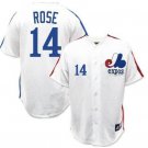 Montreal Expos Pete Rose #14 White Throwback Jersey