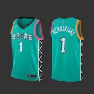San Antonio Spurs Victor Wembanyama #1 Turquoise City Edition Jersey